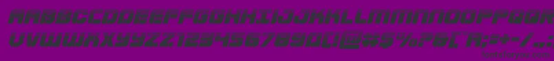 Supersubmarinehalfital Font – Black Fonts on Purple Background