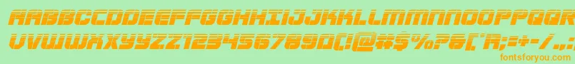 Supersubmarinehalfital Font – Orange Fonts on Green Background