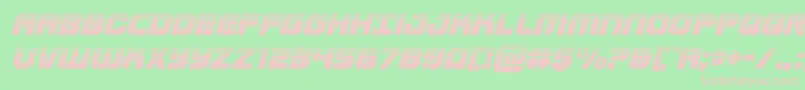 Supersubmarinehalfital Font – Pink Fonts on Green Background