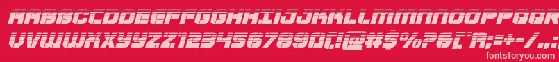 Supersubmarinehalfital Font – Pink Fonts on Red Background