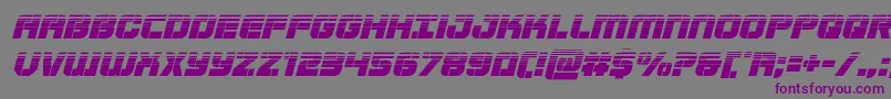 Supersubmarinehalfital Font – Purple Fonts on Gray Background