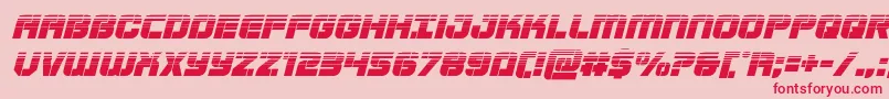 Supersubmarinehalfital Font – Red Fonts on Pink Background