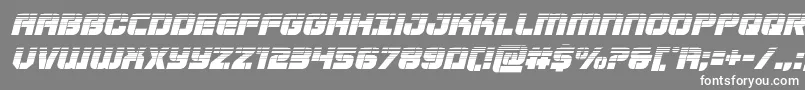 フォントSupersubmarinehalfital – 灰色の背景に白い文字