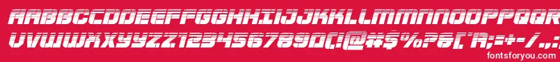 Supersubmarinehalfital Font – White Fonts on Red Background