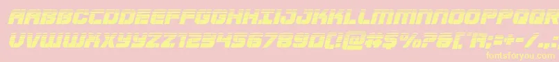 Supersubmarinehalfital Font – Yellow Fonts on Pink Background