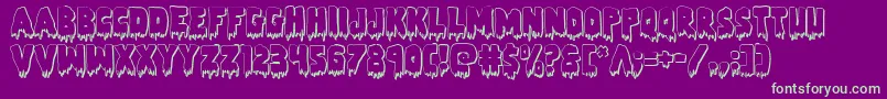 Zombiecontrol3D Font – Green Fonts on Purple Background