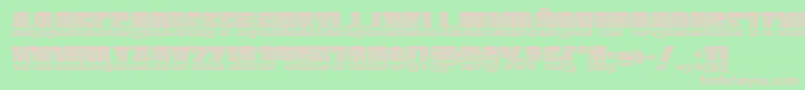 Octoberguardchrome Font – Pink Fonts on Green Background