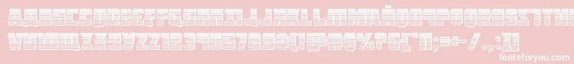 Octoberguardchrome Font – White Fonts on Pink Background