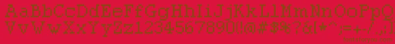 Pixolde Font – Brown Fonts on Red Background