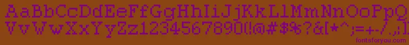 Шрифт Pixolde – фиолетовые шрифты на коричневом фоне