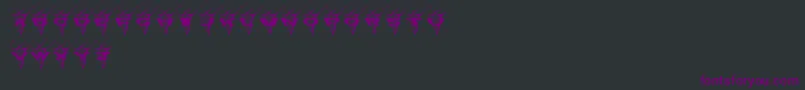35В°c Font – Purple Fonts on Black Background