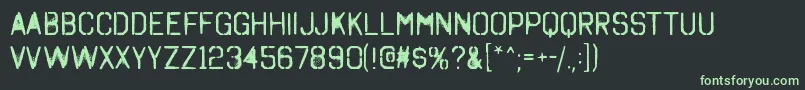 OctinspraypaintargRegular Font – Green Fonts on Black Background