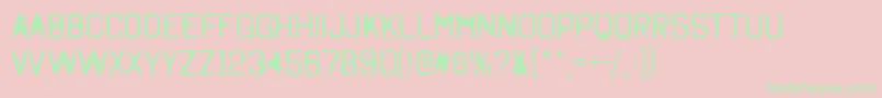 OctinspraypaintargRegular Font – Green Fonts on Pink Background