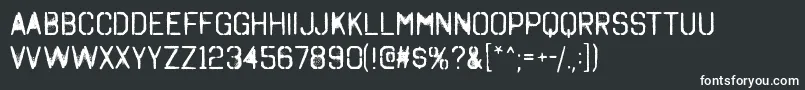 OctinspraypaintargRegular Font – White Fonts on Black Background