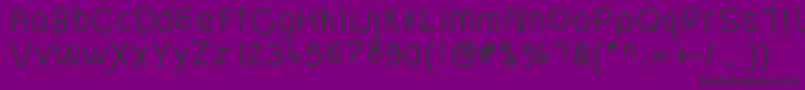 CiaoCiaoFriends-Schriftart – Schwarze Schriften auf violettem Hintergrund
