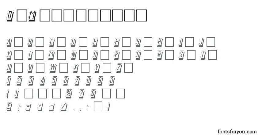 Шрифт DgMastercard – алфавит, цифры, специальные символы