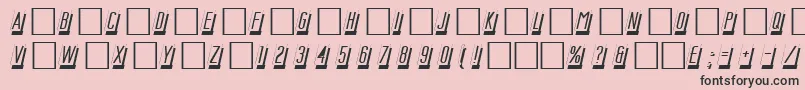 DgMastercard Font – Black Fonts on Pink Background