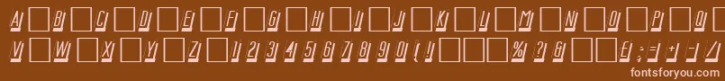DgMastercard Font – Pink Fonts on Brown Background