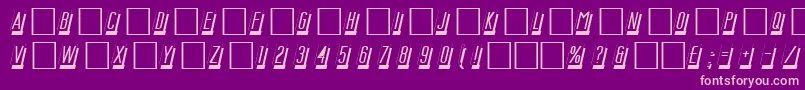 DgMastercard Font – Pink Fonts on Purple Background