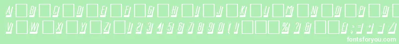 DgMastercard Font – White Fonts on Green Background