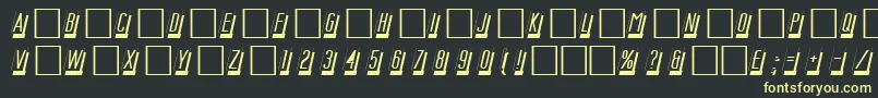 DgMastercard-Schriftart – Gelbe Schriften auf schwarzem Hintergrund
