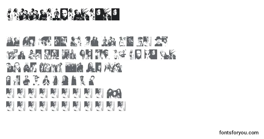 Fuente ReggaeGreatests - alfabeto, números, caracteres especiales