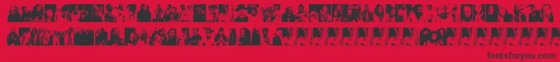 ReggaeGreatests Font – Black Fonts on Red Background