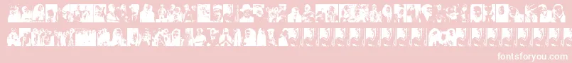 ReggaeGreatests Font – White Fonts on Pink Background