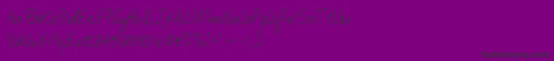 DuvvickerRegular Font – Black Fonts on Purple Background