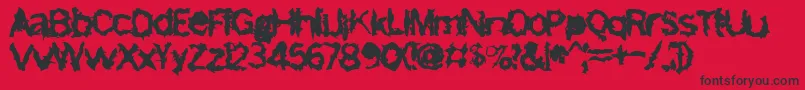 FreemasonBold Font – Black Fonts on Red Background