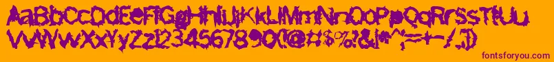 FreemasonBold Font – Purple Fonts on Orange Background