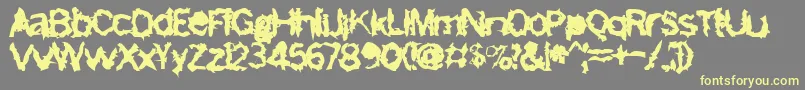 Czcionka FreemasonBold – żółte czcionki na szarym tle