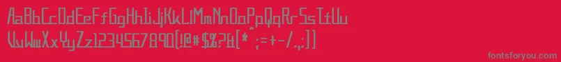 fuente AlternationCondensed – Fuentes Grises Sobre Fondo Rojo