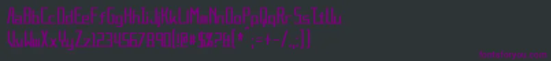 Шрифт AlternationCondensed – фиолетовые шрифты на чёрном фоне
