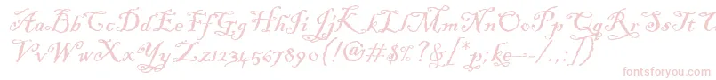 BlackadderItcTt Font – Pink Fonts on White Background