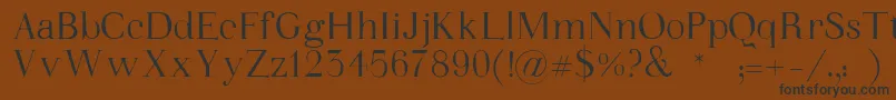 WalinaFont Font – Black Fonts on Brown Background