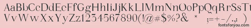 WalinaFont-Schriftart – Schwarze Schriften auf rosa Hintergrund