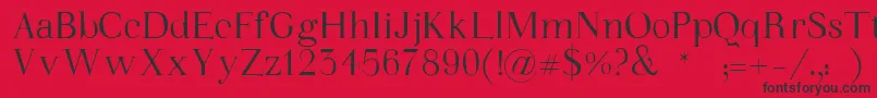 WalinaFont Font – Black Fonts on Red Background