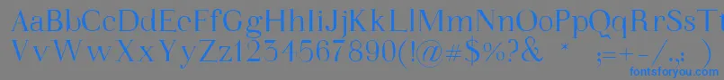 WalinaFont Font – Blue Fonts on Gray Background