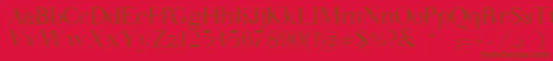 WalinaFont Font – Brown Fonts on Red Background