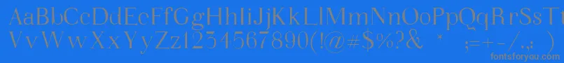 WalinaFont Font – Gray Fonts on Blue Background