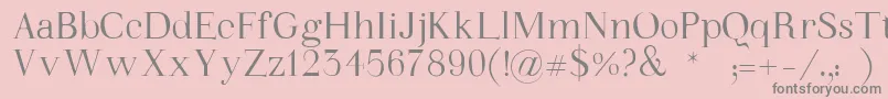 WalinaFont Font – Gray Fonts on Pink Background