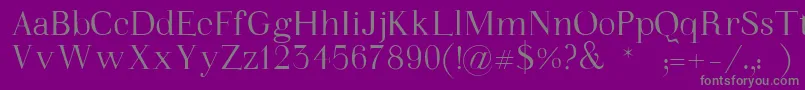 WalinaFont Font – Gray Fonts on Purple Background