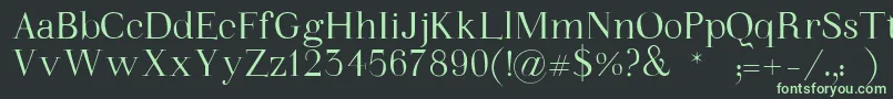 WalinaFont Font – Green Fonts on Black Background