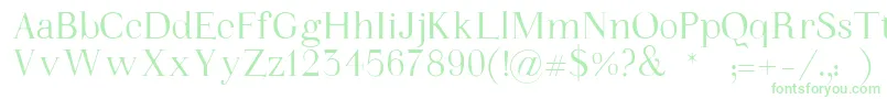 WalinaFont Font – Green Fonts on White Background