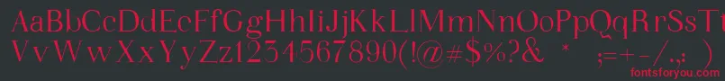 WalinaFont Font – Red Fonts on Black Background