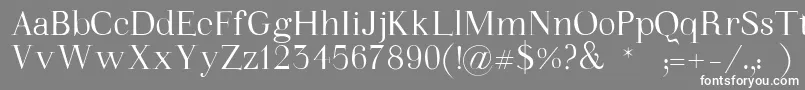WalinaFont Font – White Fonts on Gray Background