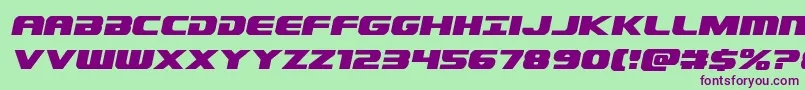 Dekarangerital Font – Purple Fonts on Green Background