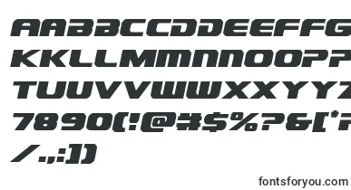  Dekarangerital font