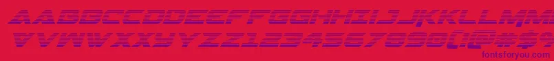 Gemina2gradital Font – Purple Fonts on Red Background